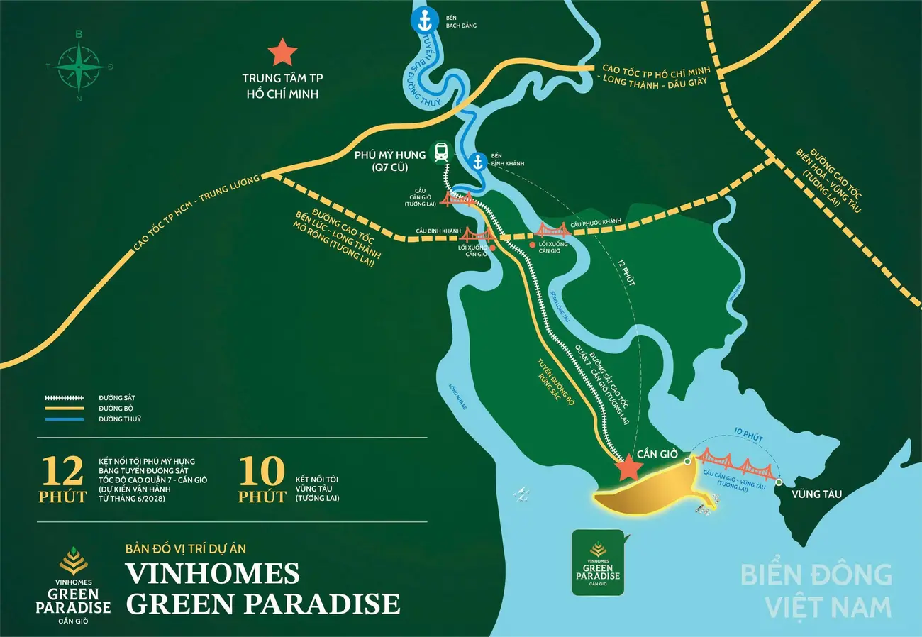Bản đồ vị trí Vinhomes Green Paradise