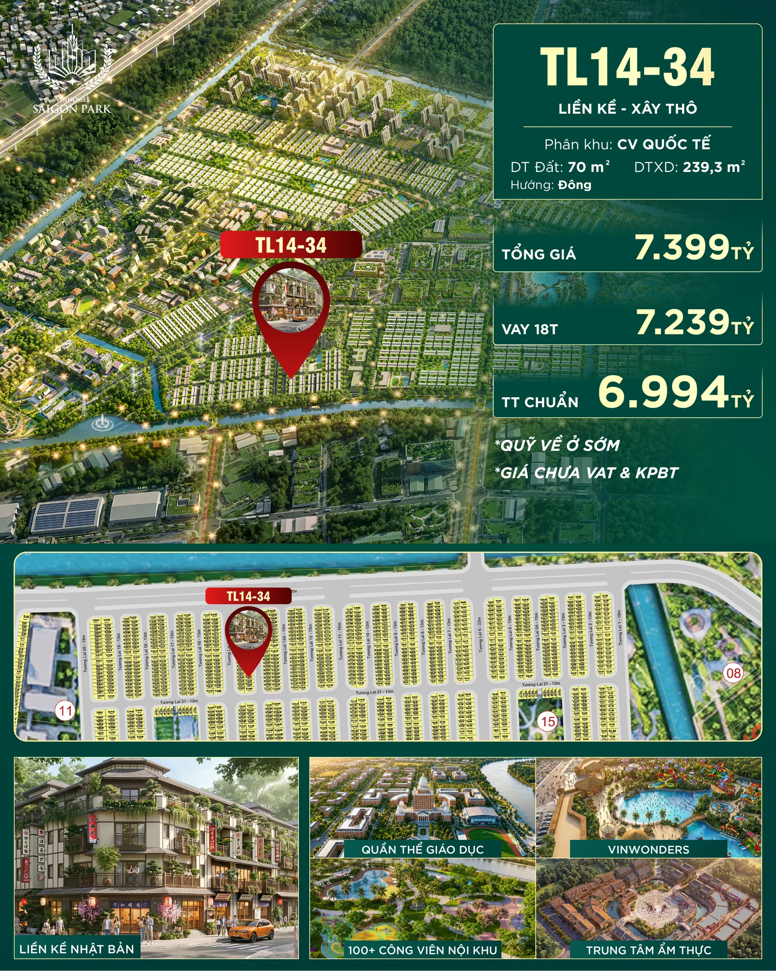 Nhà Phố Liền Kề · TL14-34 · Global Park — ảnh 2