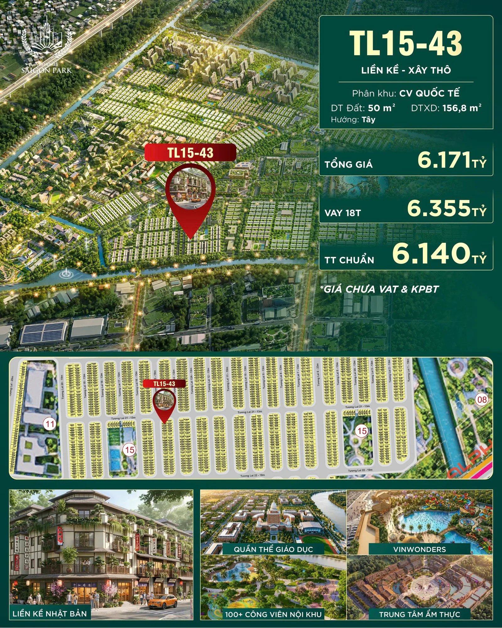 Nhà Phố Liền Kề · TL15-43 · Global Park — ảnh 2