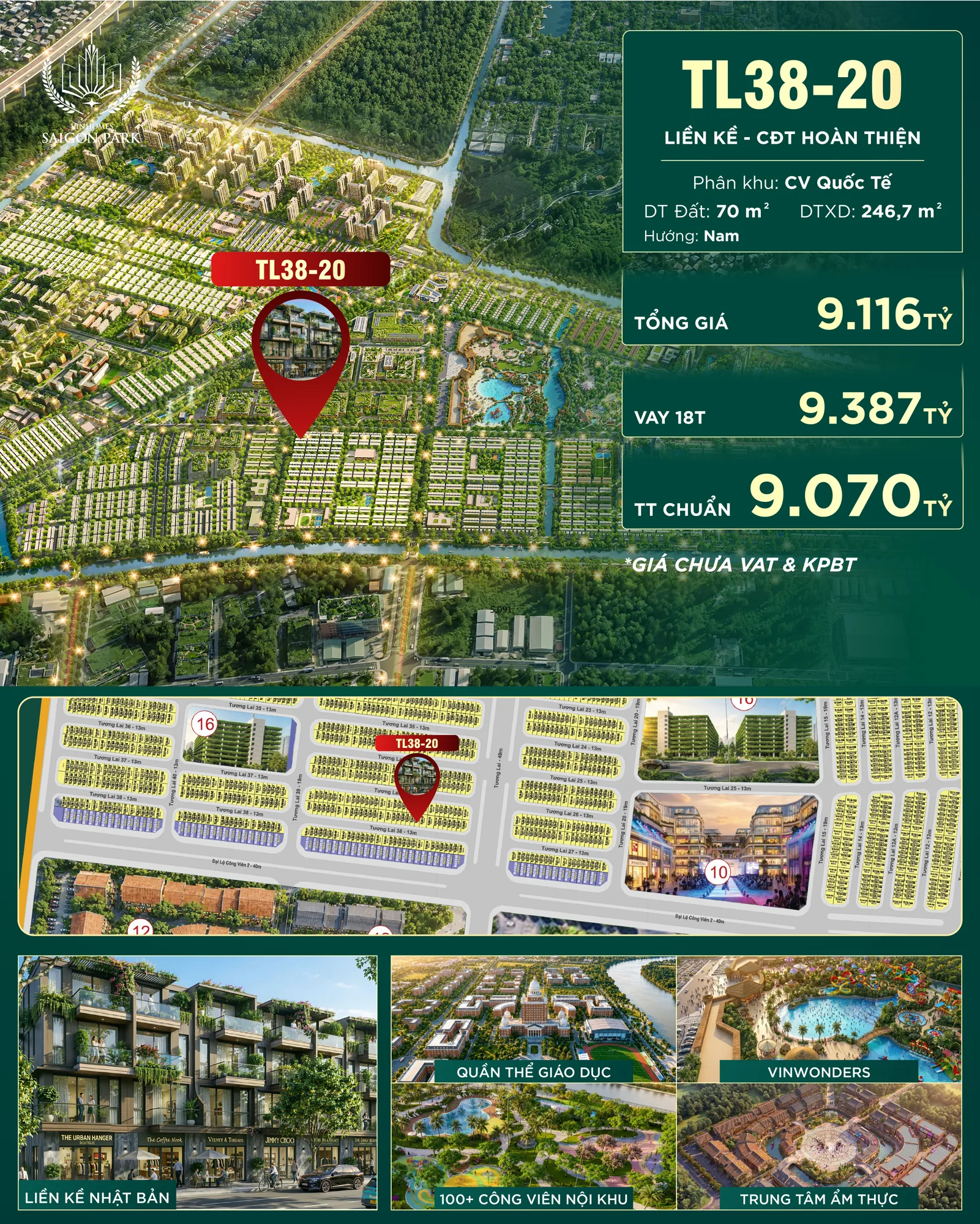 Nhà Phố Liền Kề · TL38-20 · Global Park — ảnh 2