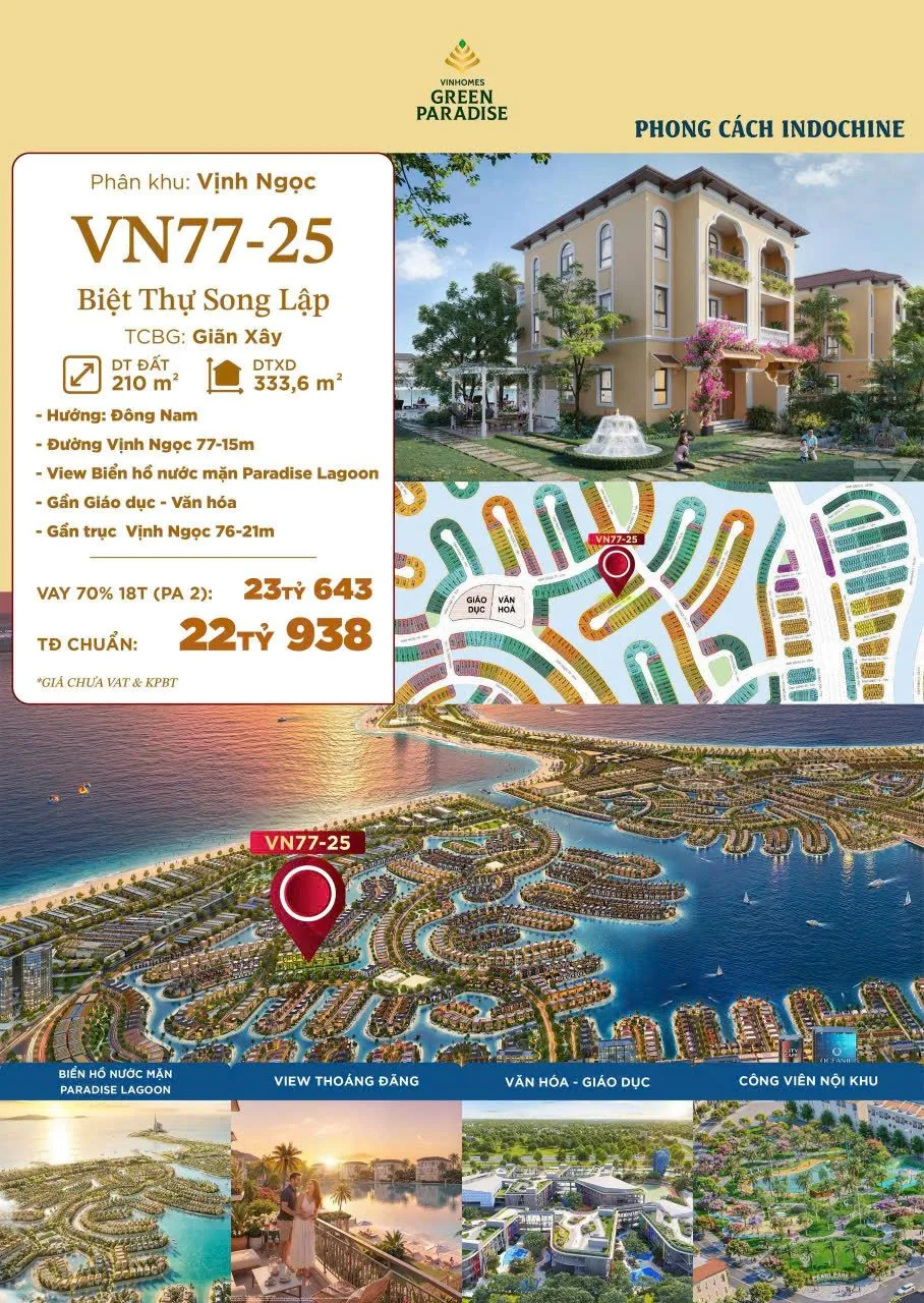Biệt Thự Song Lập · VN77-25 · Vịnh Ngọc — ảnh 2